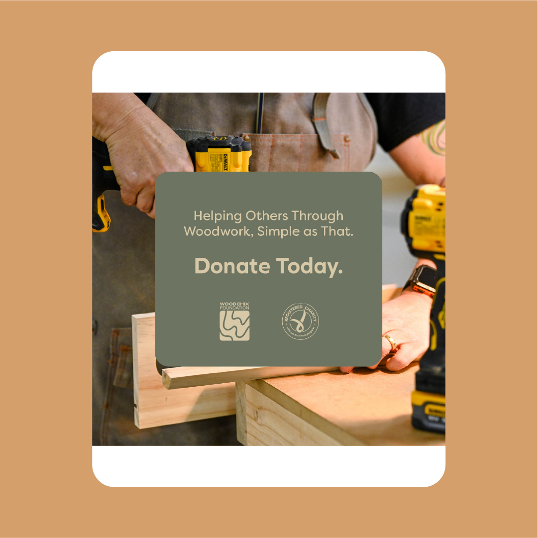 WoodChix Foundation fundraising social tile